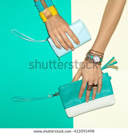 Trend Accessories. Jewelry and Clutch. Your Summer Choice