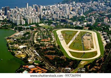 view of jockey club and Leblon in Rio de Janeiro