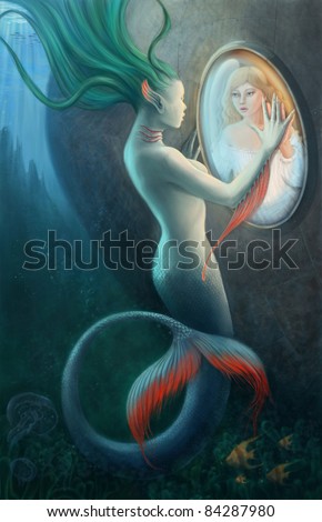 mermaid and the ship sank