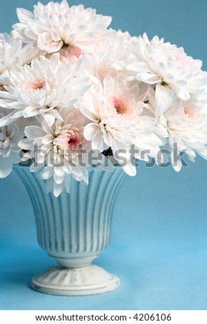 Mum Flowers in urn