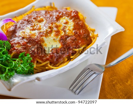 Spaghetti meat Sauce