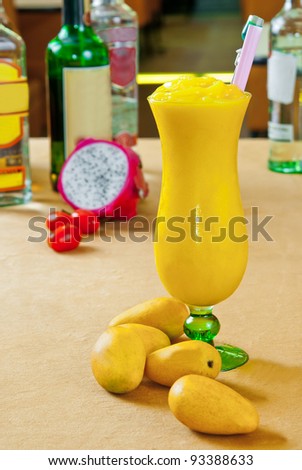 cup of mango juice