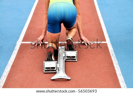 Runner Starting Blocks