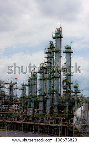 gas refinery unit in industrial plant