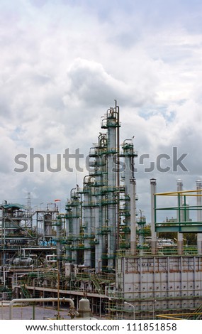 gas refinery, industrial plant
