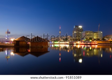 stock photo : Vienna cityscape at night