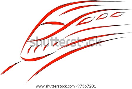 Bullet Train Vector