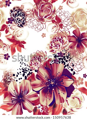 Seamless texture with pink and yellow flowers in watercolor technique Wallpaper with roses daisies and mimosa Russian decorative pictures Greeting holiday card Silk scarf shawl Holidays Seamless texture with pink and yellow flowers in watercolor technique Wallpaper with roses daisies and mimosa Russian decorative pictures Greeting holiday card Silk scarf shawl Holidays