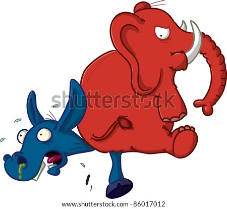 elephant vs donkey