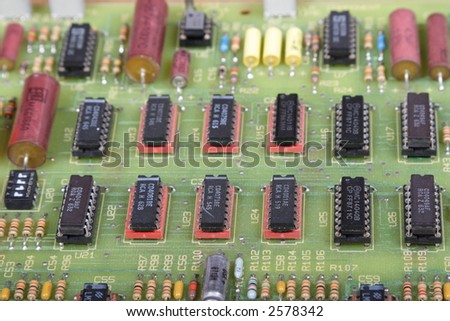 Integrated Circuits on Circuit Board