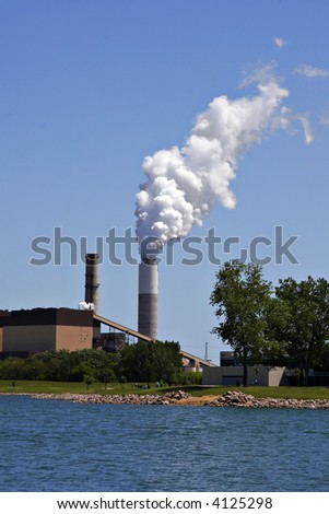 industrial plant smoke pollution