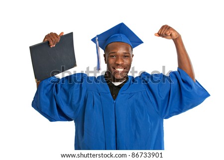 tudent Holding Graduation Certificate Exciting E