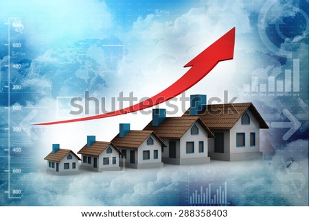 Growing home sale graph