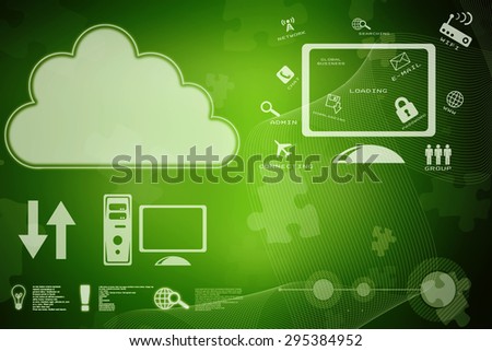 2d abstract business or computer networking concept