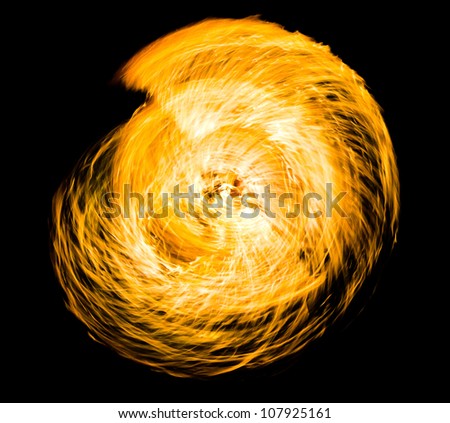 Orange Flames Human Torch