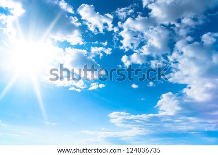 Grand Skyscape Background of Blue