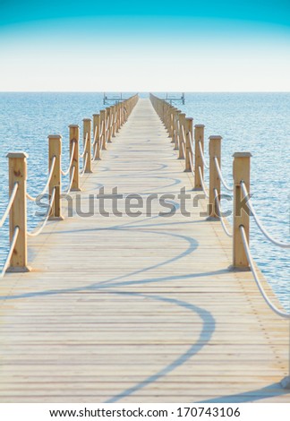Pier In Heavenly Blue Place