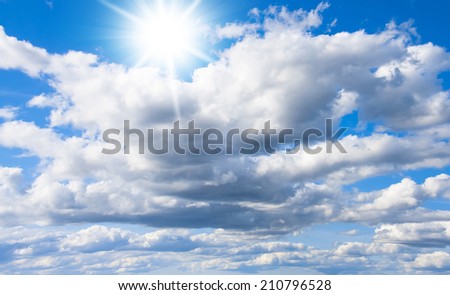 Background of Blue Grand Skyscape
