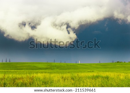 Gloomy Skies Stormy Landscape