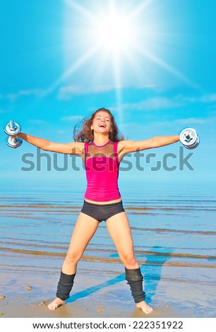 Female Exercising Sports Outside