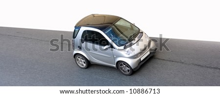 isolated small car road speed - See similar images of this 
