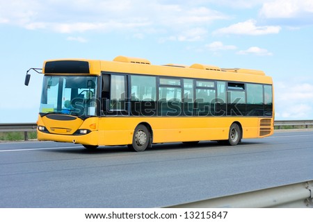 public transport - yellow bus  - See similar images of this 