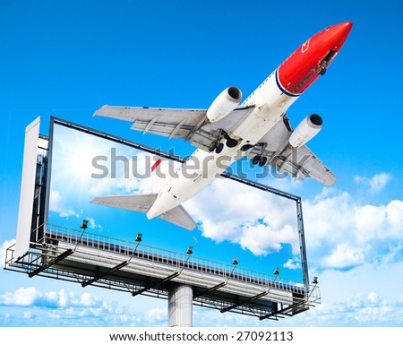 Plane came in through billboard portal