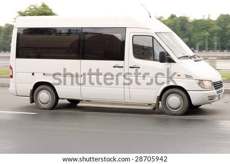 white gray van
