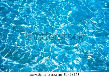 Pattern of blue shining water