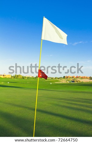 Waving Golf Flag