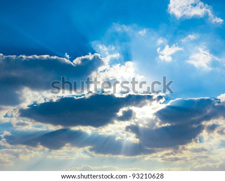Background of Blue Texture of Heaven Grand Skyscape