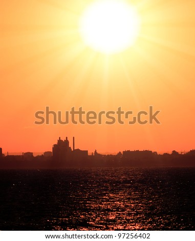 Coast City View Sun Rising