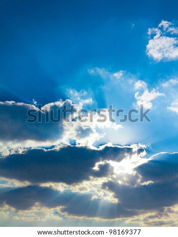 Texture of Heaven Grand Skyscape Background of Blue