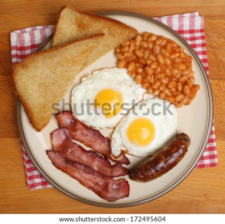 Full English cooked breakfast.