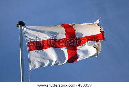 The Flag of St George  (very windy so some motion blur)