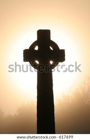 Backlit Celtic Cross