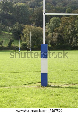 Empty Rugby Field