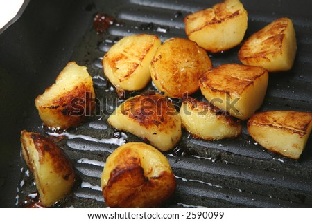 Sauteed Potatoes in a skillet pan