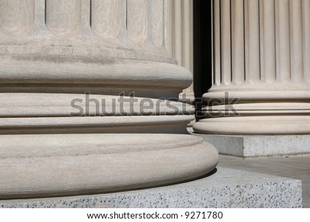 Ionic columns at the National Archive, Washington DC