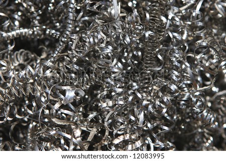 Metal shavings from manufacturing process
