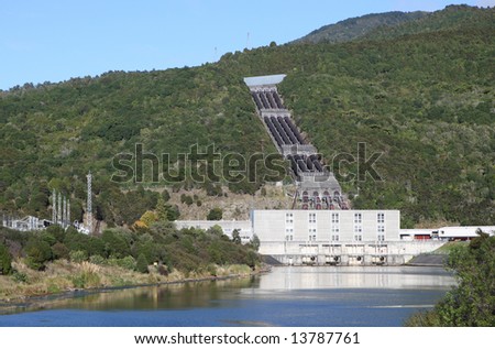 Hydro-Electric Power Station, New Zealand.