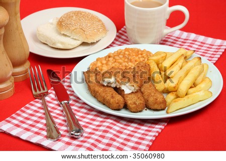 http://image.shutterstock.com/display_pic_with_logo/856/856,1249940906,9/stock-photo-fish-fingers-with-chips-and-baked-beans-35060980.jpg