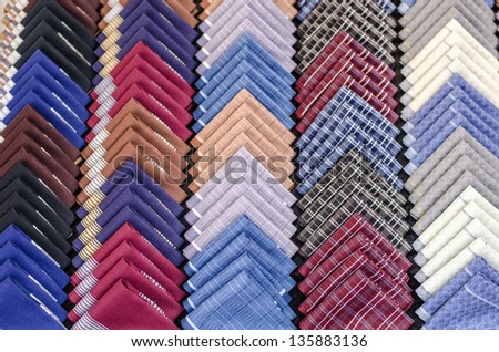 Sort handkerchief of many colors.