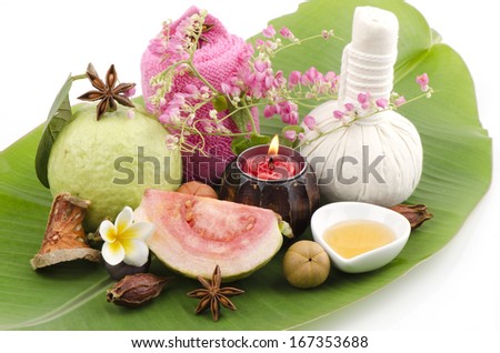 Face mask with fresh guava and honey (spa treatments at Secret of health, beauty and relaxation.