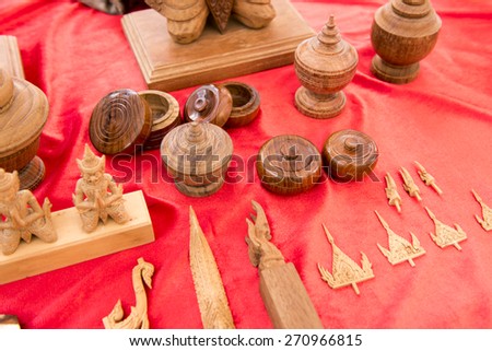 Sanam Luang, Bangkok-Thailand, Carver show, Ten Divisions of Traditional Thai Crafts, April 19: The 233 Year of Rattanakosin City under Royal Benevolence on April. 19,2015 in Bangkok, Thailand.