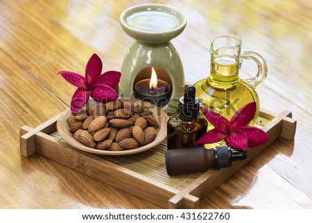 Sweet Almond Massage Oil: mixed with essential oils to Oil Massage is the ideal spa for Massage Treatment, mixed with liquid soap, lotions, creams, shampoos, Make up remover, Eye remover.