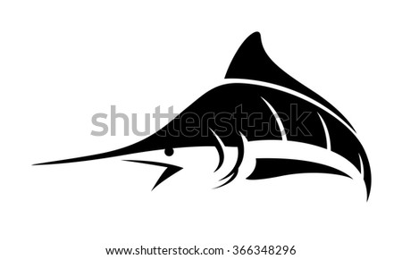 Graphic Marlin Fish, Vector - 366348296 : Shutterstock