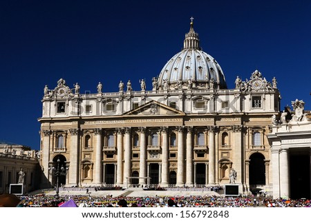 Vatican City and St. Peter\'s basilica view