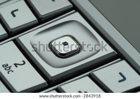 The mobilephone keypad closeup
