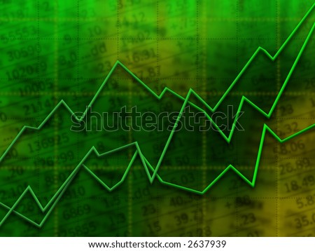 Finance-themed background with upward trend